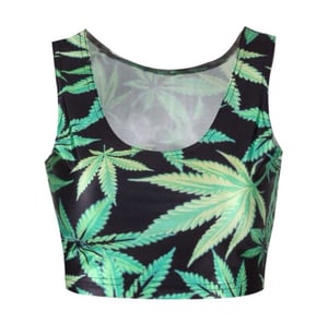 Image of Marijuana Leaf Crop Top