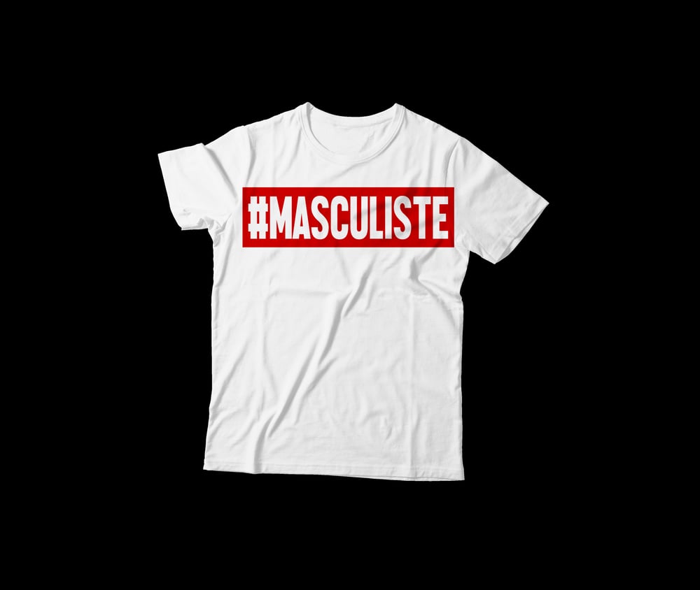 Image of T-Shirt LEAD Blanc imprimé #MASCULISTE