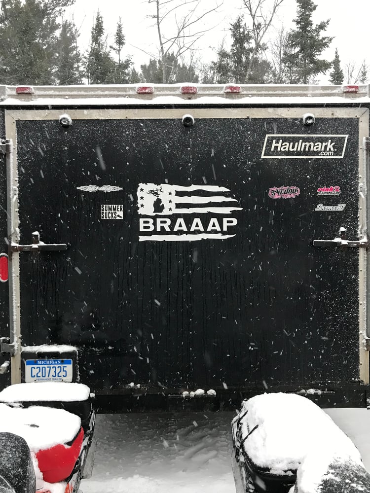 Image of BRAAAP (Trailer Decal 18"x24")