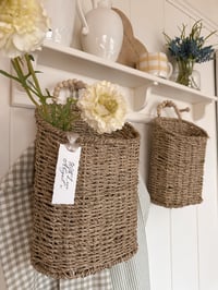 Image 2 of Seagrass & Beaded Baskets ( Set or Singles )