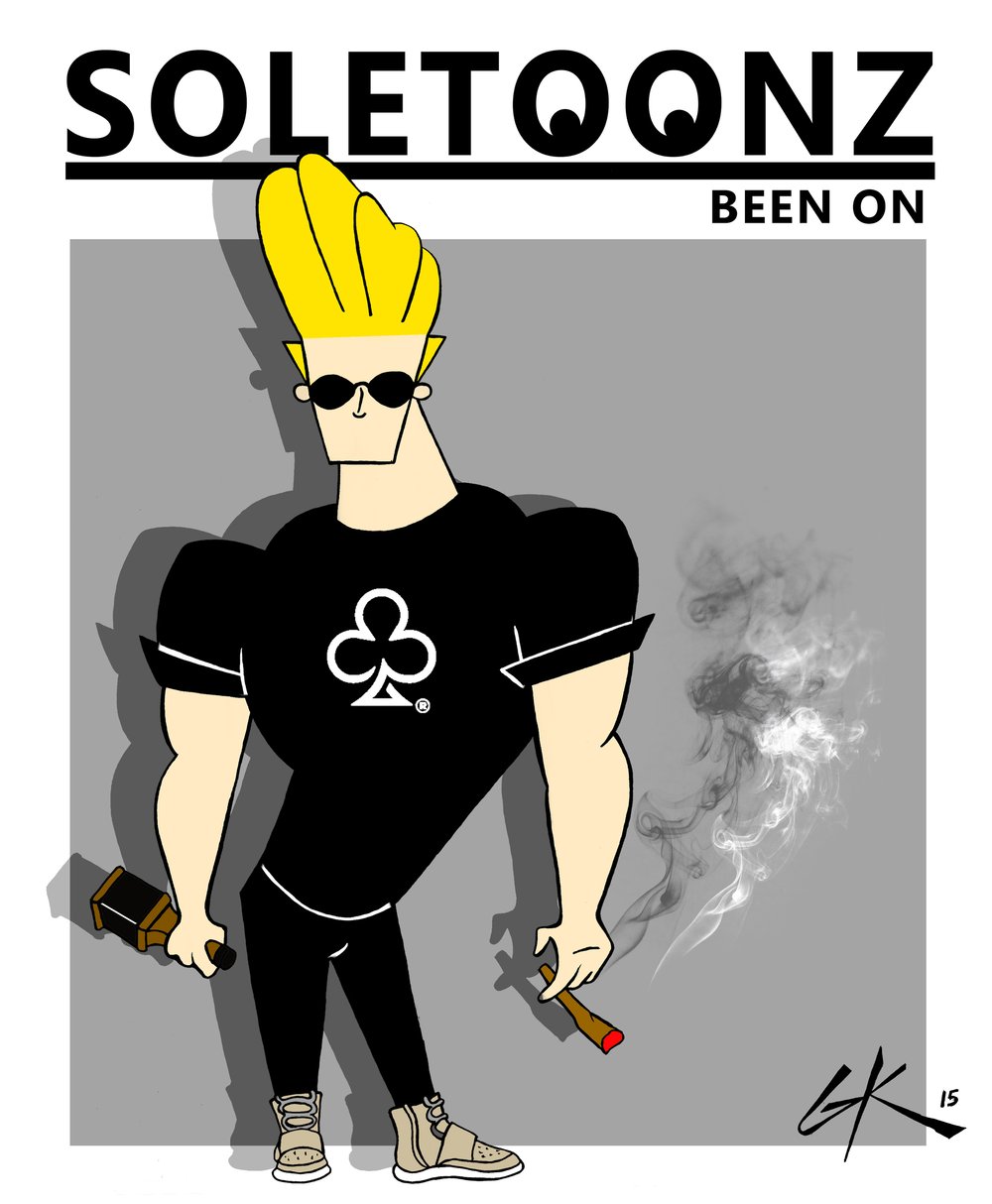 Image of Johnny Bravo "Been On" Print (14 x 17)