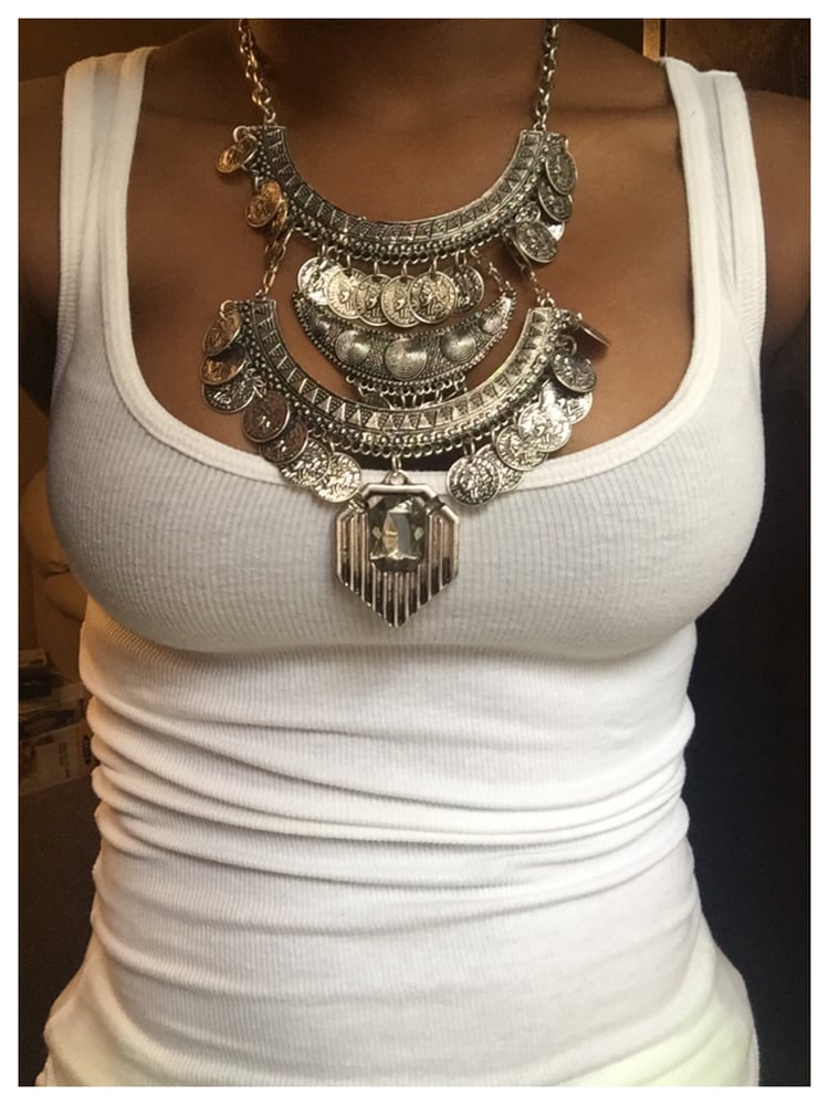 Image of Tribal Style Coin Necklace
