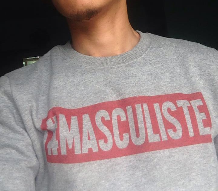 Image of Pull Unisexe Classic Sweatshirt gris Imprimé #MASCULISTE