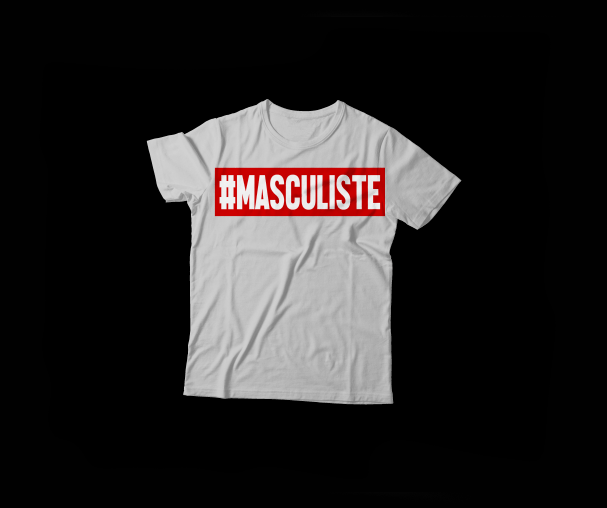 Image of T-Shirt LEAD Gris Chiné sérigraphié #MASCULISTE
