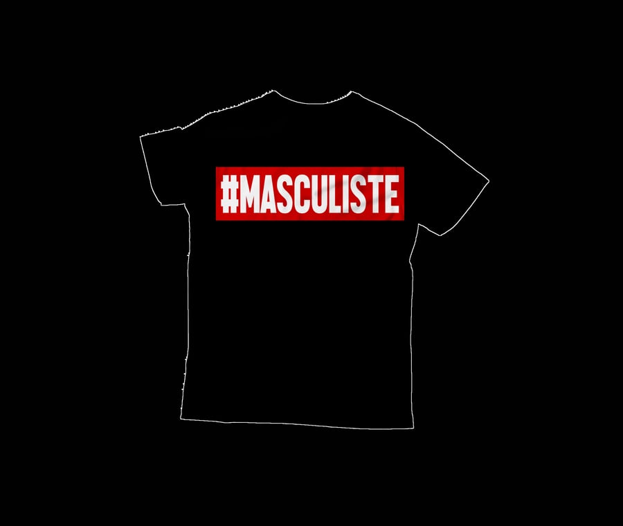 Image of T-Shirt LEAD Noir sérigraphié #MASCULISTE
