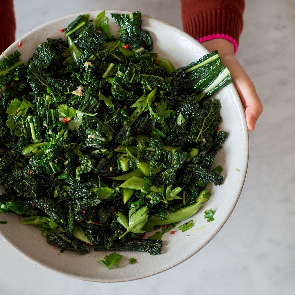 Image of Kale, beans and broccoli