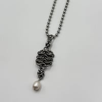 Image 6 of Pearls and Dog Tags Necklace
