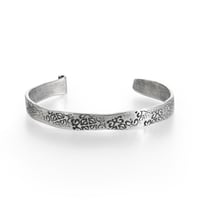 Image 2 of sterling silver Rumi quote cuff 