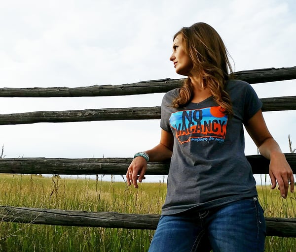 Image of Ladies No Vacancy Sunset Tee