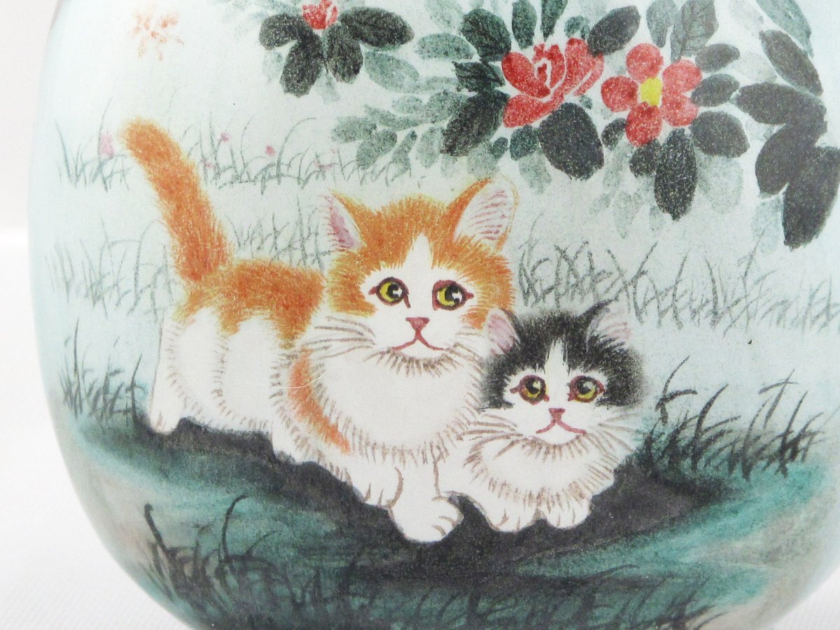 Chinese cat snuff bottle inner painting – Katoomie