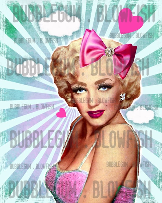 Image of Marilyn Monroe with sunrays Digital Art Download