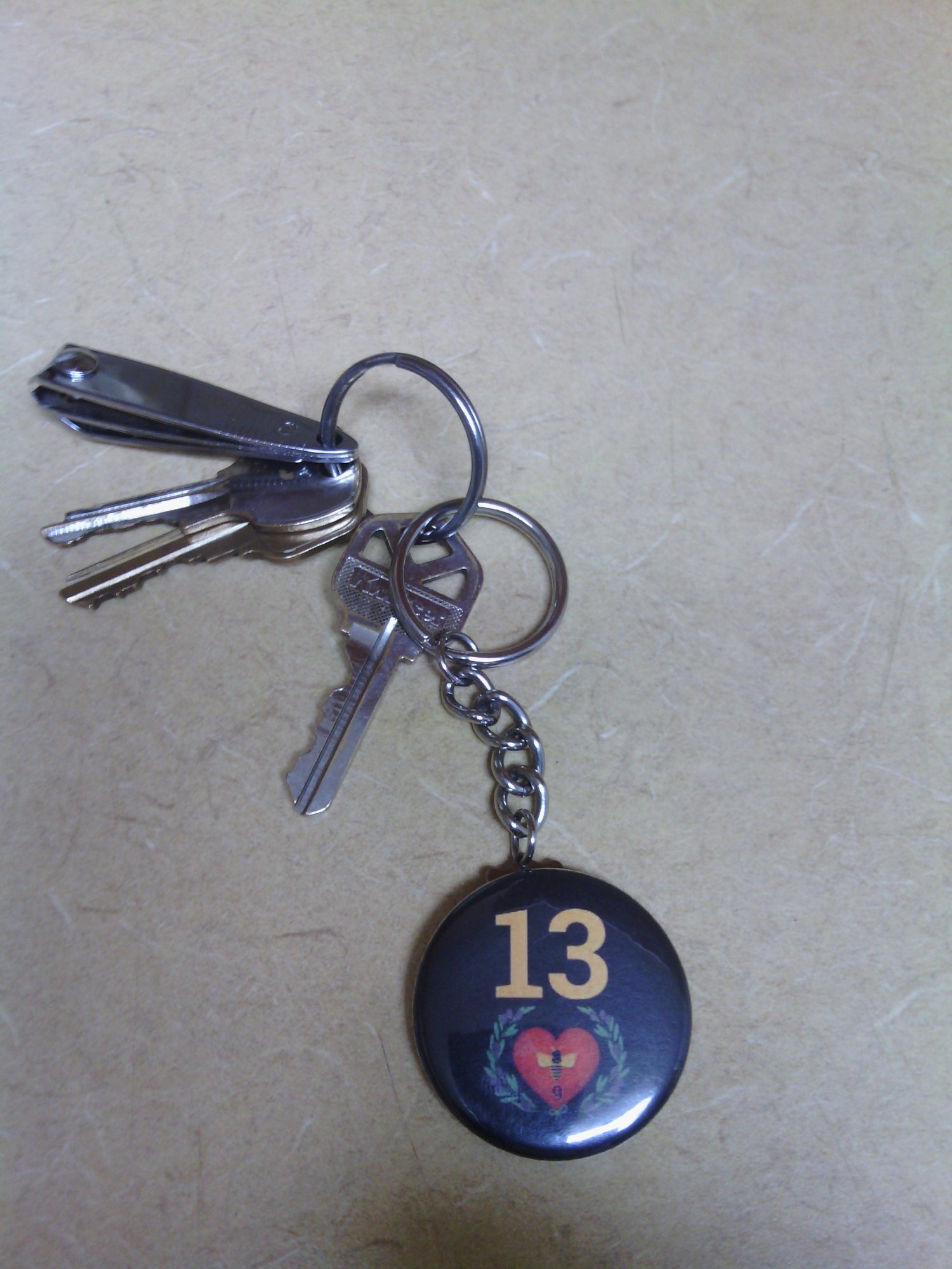 Image of TLC 13 Love Community Private Logo Keychain