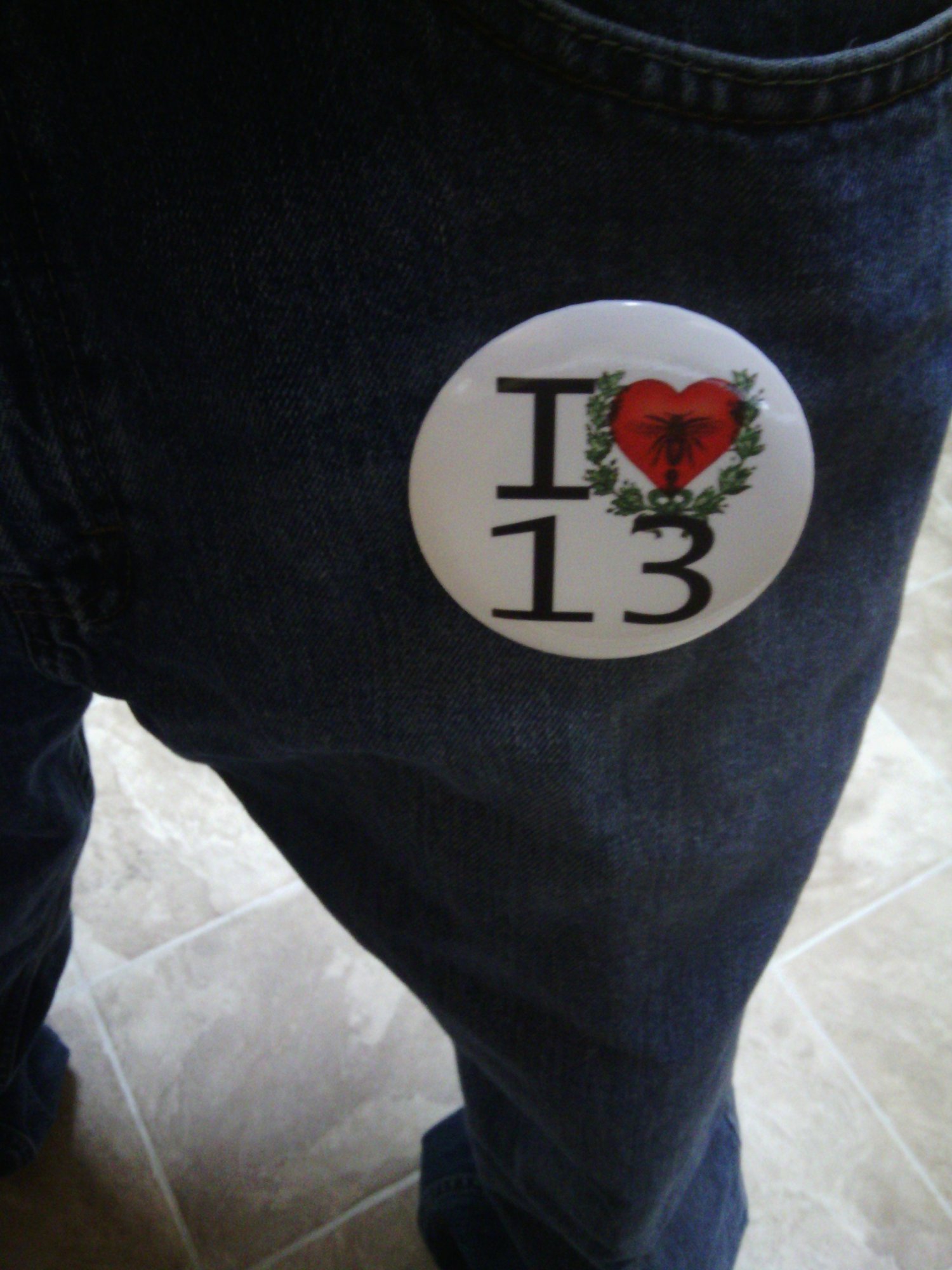 Image of TLC 13 Love Community Private Public Logo Magnetic Button