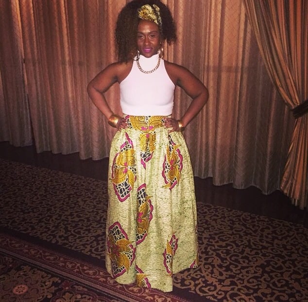 Image of Long Ankara maxi skirt