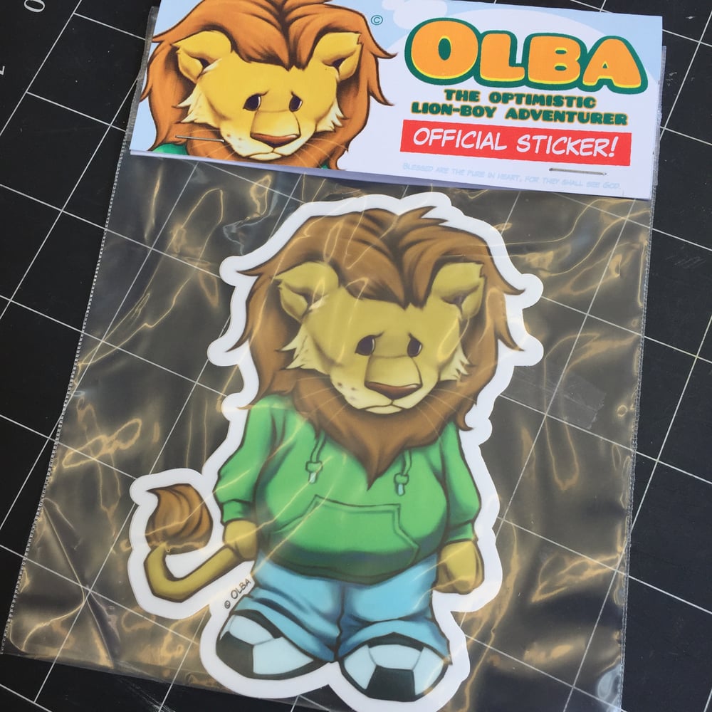 Image of Olba The Lion Sticker