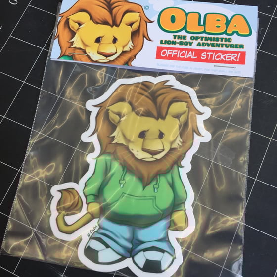 Image of Olba The Lion Sticker