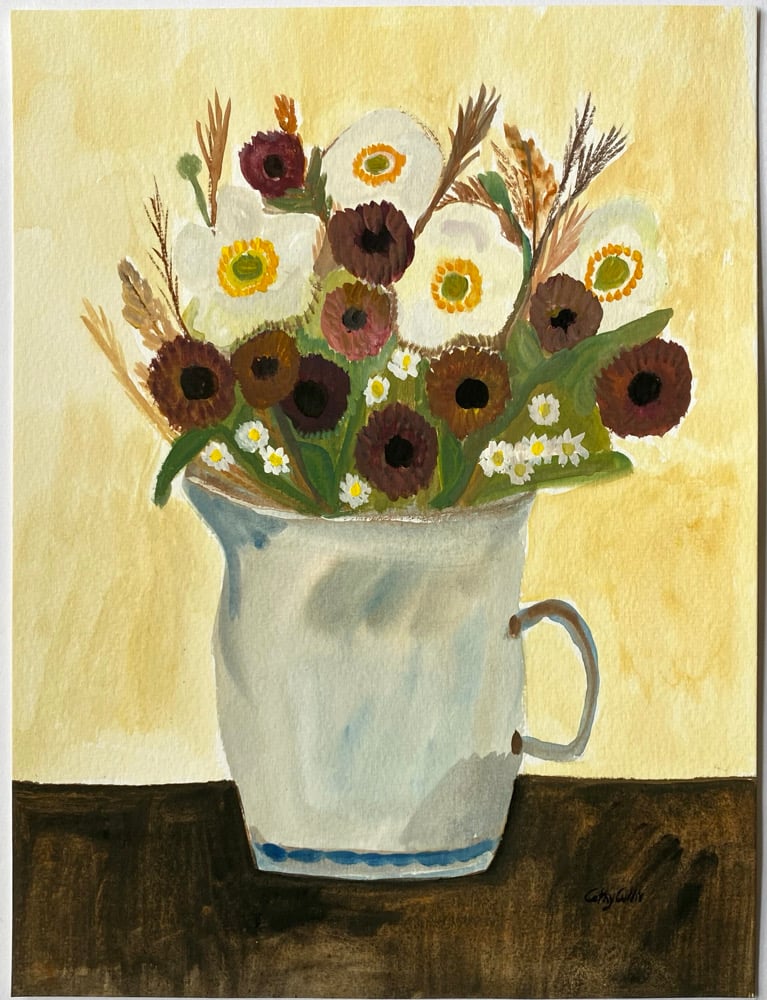 Image of Still life with Japanese anemones