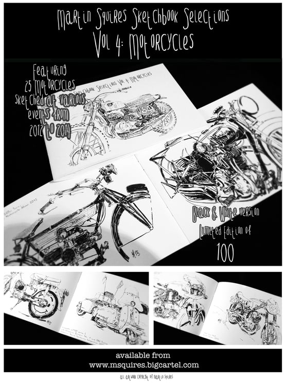 Image of Sketchbook Selections Vol 4: Motorcycles