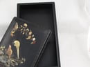 Image of VINTAGE CHINESE ZITAN WOOD RECTANGLE BOX: BIRD & FLORAL INLAY