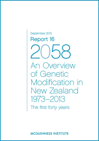Image of 2013 Report 16 - An overview of Genetic Modification in NZ 1973-2013 and Appendices