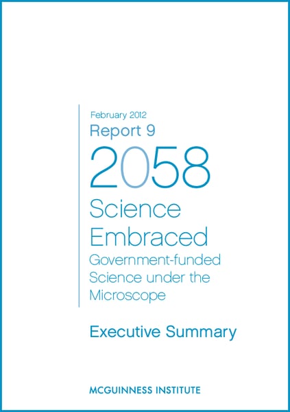Image of Executive Summary: Report 9 - Science Embraced: Government-funded science under the microscope