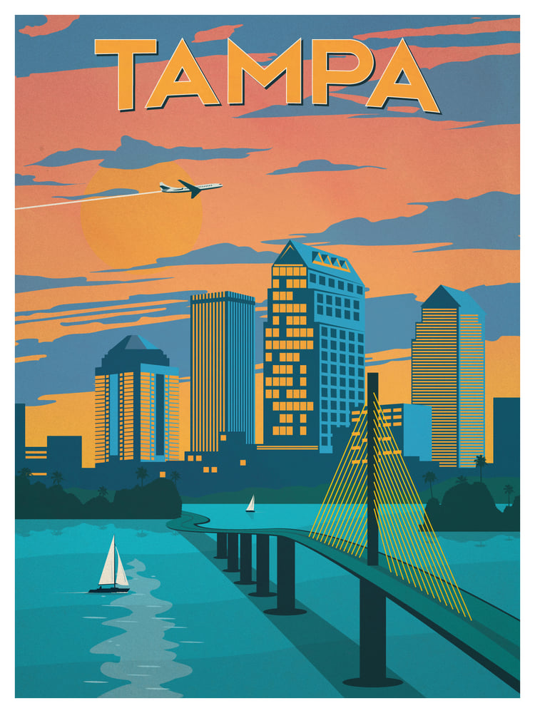 Image of Vintage Tampa Poster