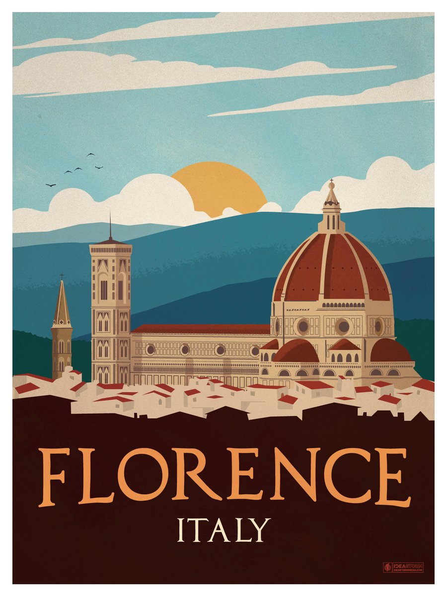 IdeaStorm Studio Store — Vintage Florence Poster