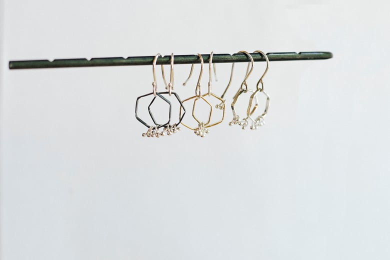 Image of Freya hex earrings