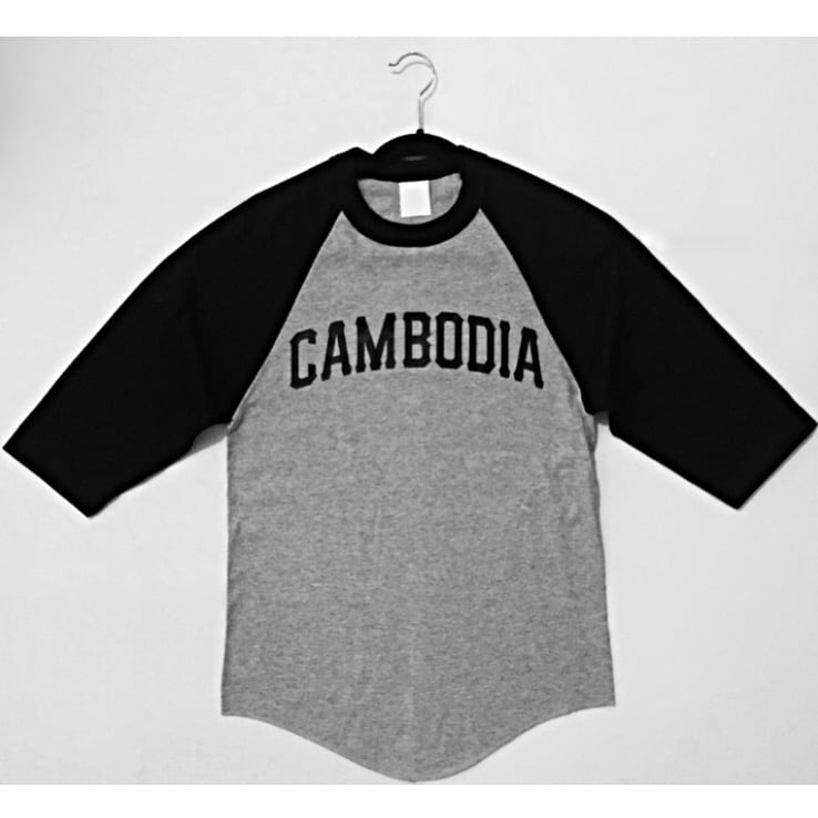 Image of Vinyl Print Baseball T-Shirt