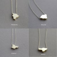Image 4 of Hawaiian Islands necklace sterling silver