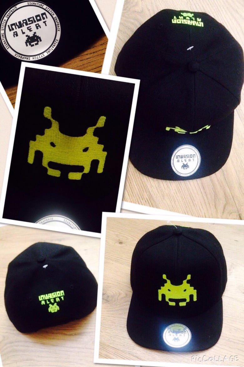 Image of INVASION SNAPBACK (luminous yellow on Black)