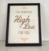 HIGH & LOW POSTER