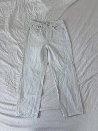 Image 3 of Zara white mom jeans // 36