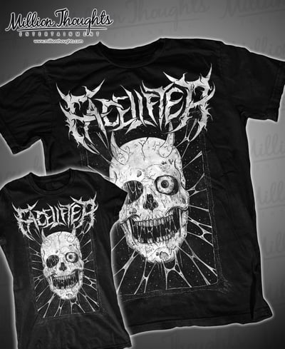 Image of Facelifter Skull T shirt black