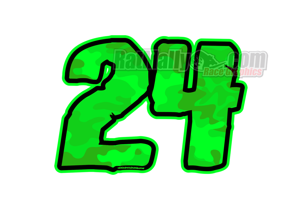 Camo-Flo Edition Race Numbers / RatMally Graphics