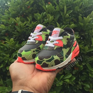 Image of nike air max 90 duck camo custom