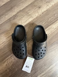 NWT children Crocs black 
