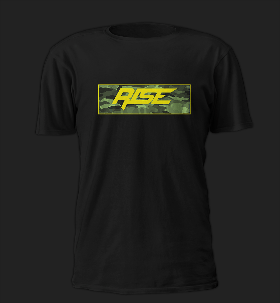 Image of RISE CAMO TEE BLACK