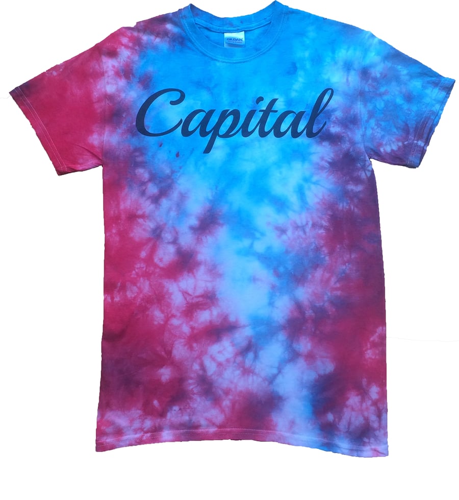 Image of Red and Blue Marble Tee