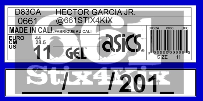 Image of Custom ASICS DELUXE Tag Card