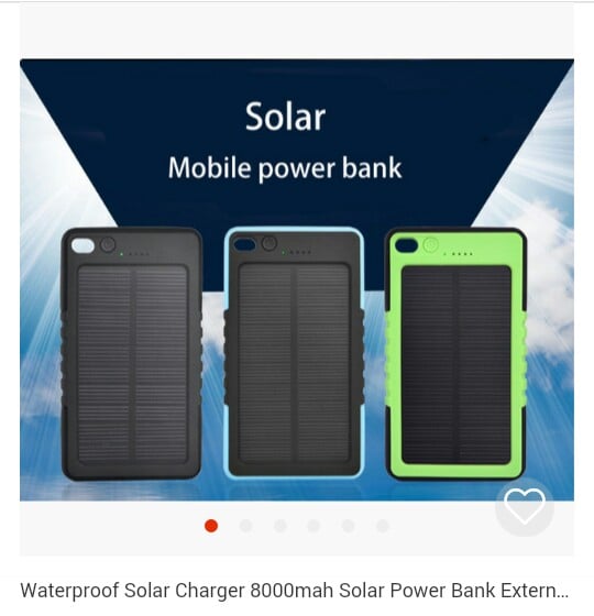 Image of Waterproof Solar Mobile Power Bank