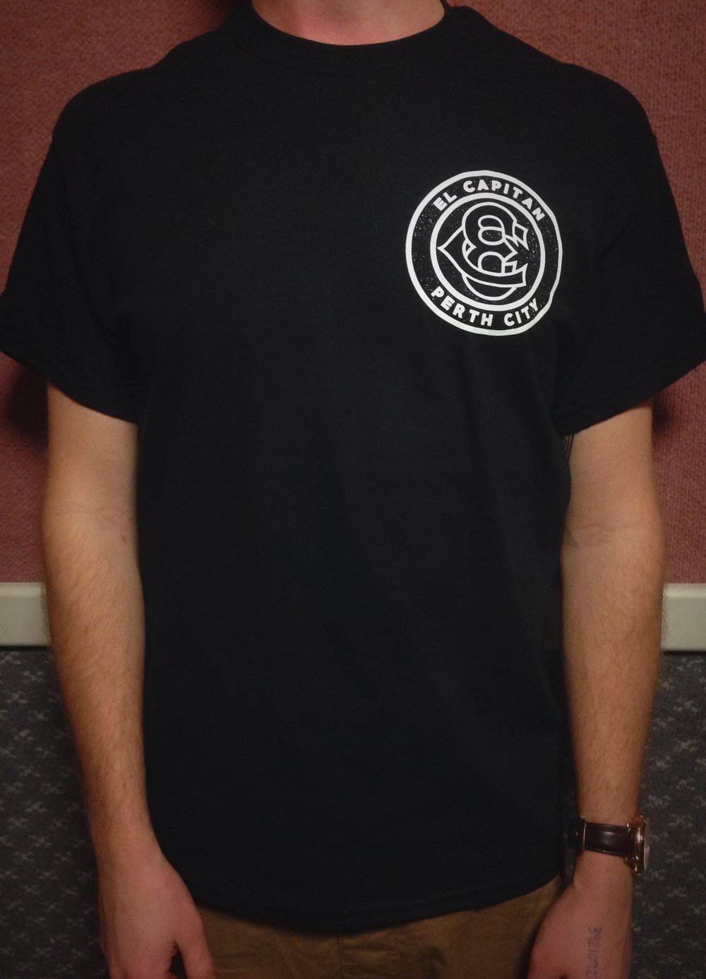 Image of El Capitan Black Logo Tee