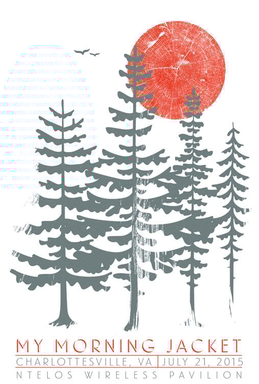 Image of My Morning Jacket Poster - Charlottesville
