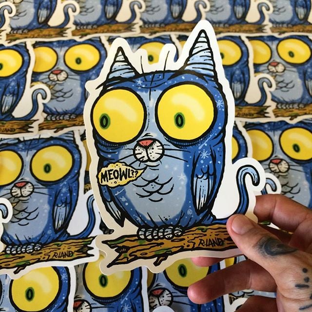 Jumbo Meowl Sticker