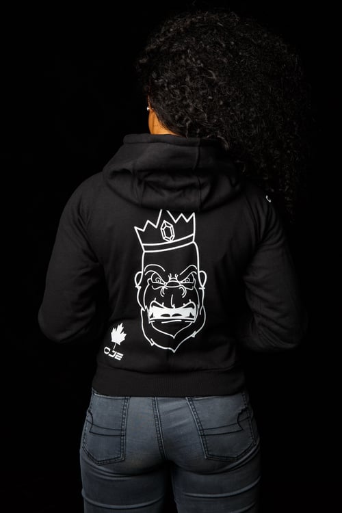 Image of PIMPTON™/CJE White Face Gorilla Zip Up Hoodie (Womens)