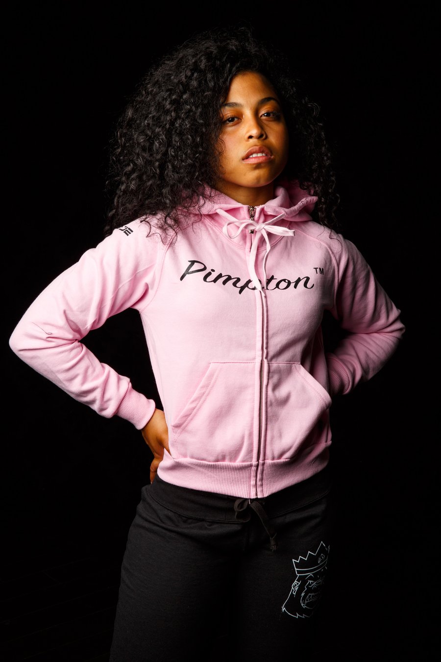 Image of PIMPTON™/CJE White Face Gorilla Zip Up Hoodie (Womens)