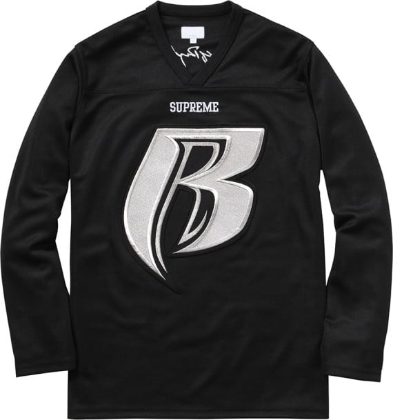 Image of SUPREME "RUFF RYDERS" JERSEY - BLACK