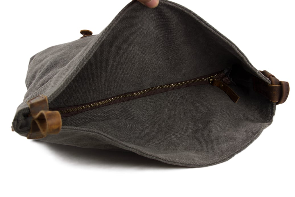 Waxed canvas cross online body bag