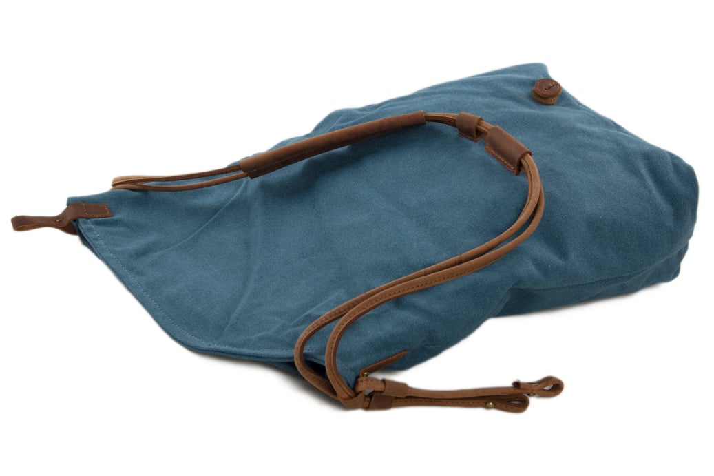 Canvas Leather Satchel Bag, Waxed Canvas Messenger Bag Crossbody Bag Shoulder Bag 6631 ...