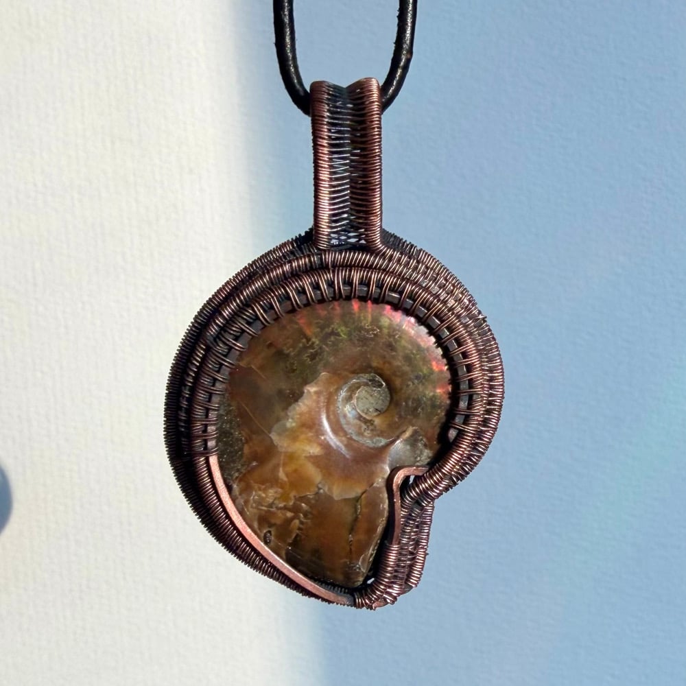 Image of Double-Sided Ammonite Pendant